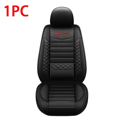 Fundas de Asiento indivual de Cuero PU Premium - Protector Universal de Lujo para Asientos Delanteros y Traseros - Estilo y Confort Superior