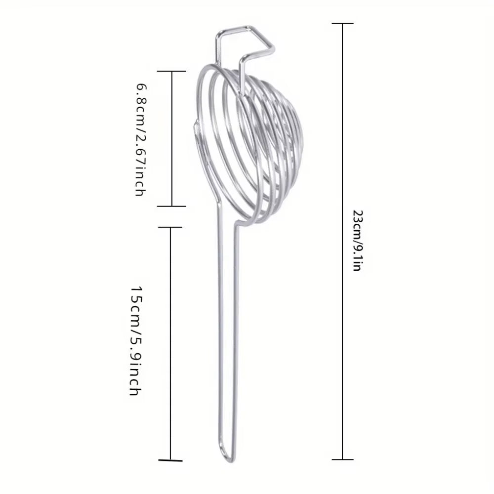 1PC Spiral 304 Stainless Steel Egg White Separator Egg Yolk Remover Divider with Long Handle Kitchen Tool