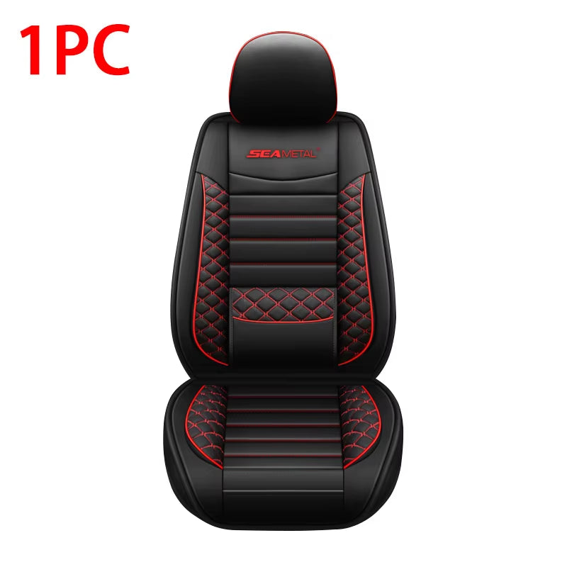Fundas de Asiento indivual de Cuero PU Premium - Protector Universal de Lujo para Asientos Delanteros y Traseros - Estilo y Confort Superior