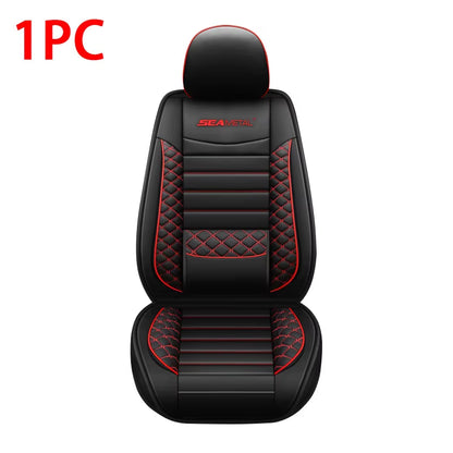 Fundas de Asiento indivual de Cuero PU Premium - Protector Universal de Lujo para Asientos Delanteros y Traseros - Estilo y Confort Superior