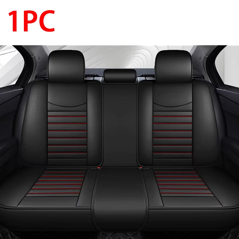 Fundas de Asiento indivual de Cuero PU Premium - Protector Universal de Lujo para Asientos Delanteros y Traseros - Estilo y Confort Superior