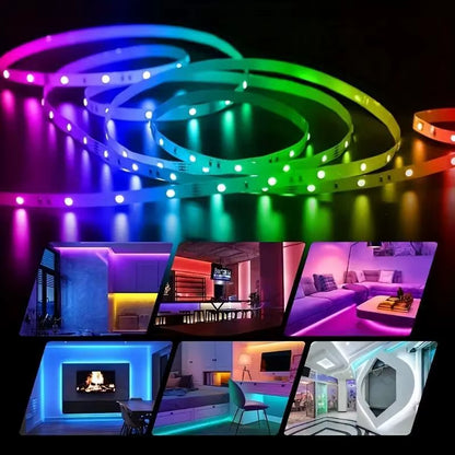 DC5V RGB LED Strip Light 1/2/3/4/5/10M USB 24Key Bluetooth Remote Control Flexible Lamp Tape for TV Background Home Decor