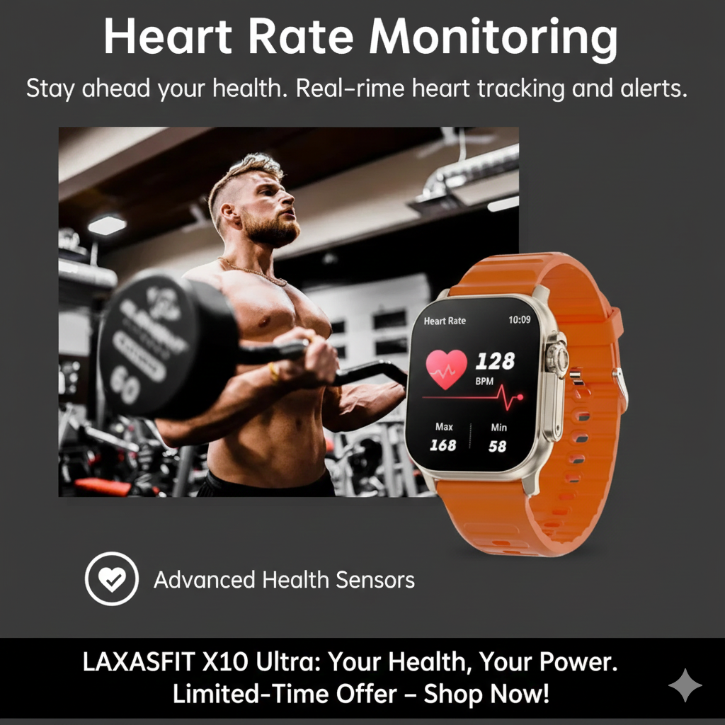 LAXASFIT X10 Ultra: LinkConnect Pro-Talk SmartWatch.