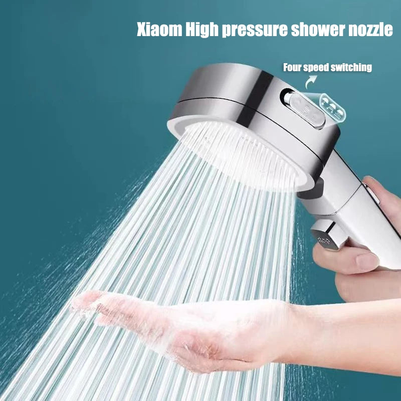 High Pressure Shower Head Water Saving 3-Modes Shower Heads Adjustable Water Massage Sprayer Home Bathroom Accessories